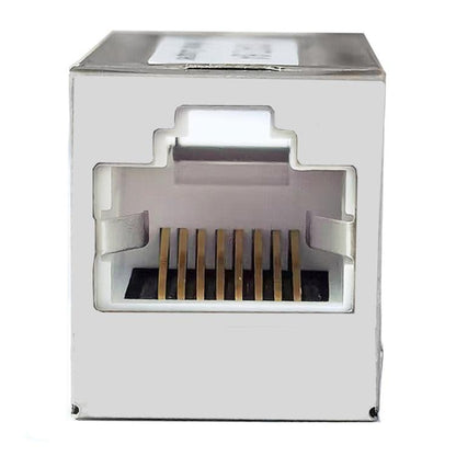 RJ45 Coupler Shielded Ethernet Cable Extender, Model:CAT6A - Broadband Amplifiers by buy2fix | Online Shopping UK | buy2fix