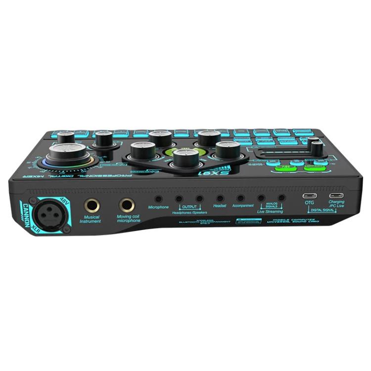 SX91 Multi-function Professional Mixer Mobile Phone Computer Live Streaming Sound Card(Black) - Live Sound Effects Processors by buy2fix | Online Shopping UK | buy2fix