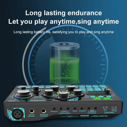 SX91 Multi-function Professional Mixer Mobile Phone Computer Live Streaming Sound Card(Black) - Live Sound Effects Processors by buy2fix | Online Shopping UK | buy2fix