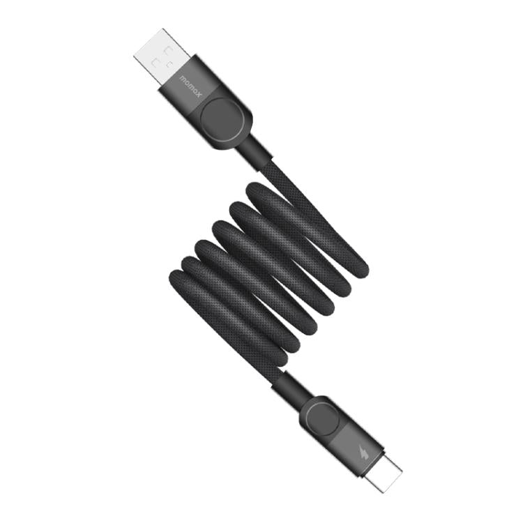 MOMAX Mag.Link DA57 66W USB to USB-C / Type-C Magnetic Braided Fast Charging Cable, Length:1m(Black) - USB-C & Type-C Cable by MOMAX | Online Shopping UK | buy2fix