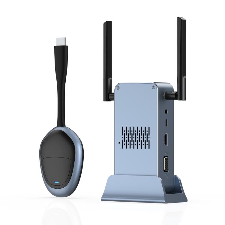 G52+R18 Smart HD Wireless Extender System Screen Mirroring Transmitter Receiver(Space Grey) - Wireless Display Dongle by buy2fix | Online Shopping UK | buy2fix