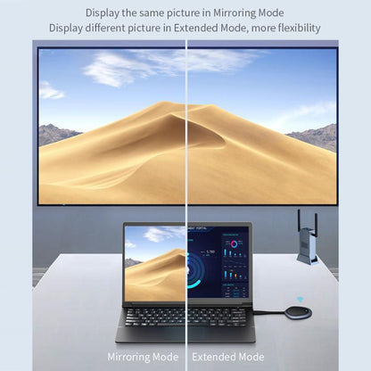 G52+R18 Smart HD Wireless Extender System Screen Mirroring Transmitter Receiver(Space Grey) - Wireless Display Dongle by buy2fix | Online Shopping UK | buy2fix