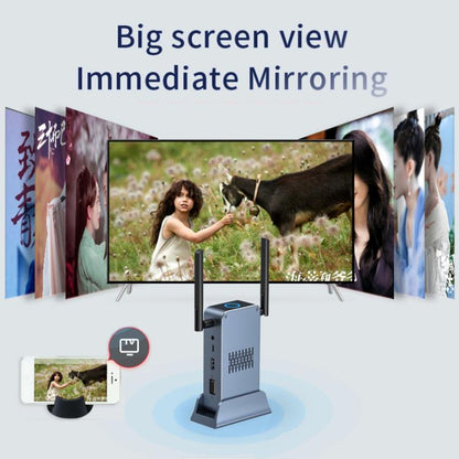 G52+R18 Smart HD Wireless Extender System Screen Mirroring Transmitter Receiver(Space Grey) - Wireless Display Dongle by buy2fix | Online Shopping UK | buy2fix