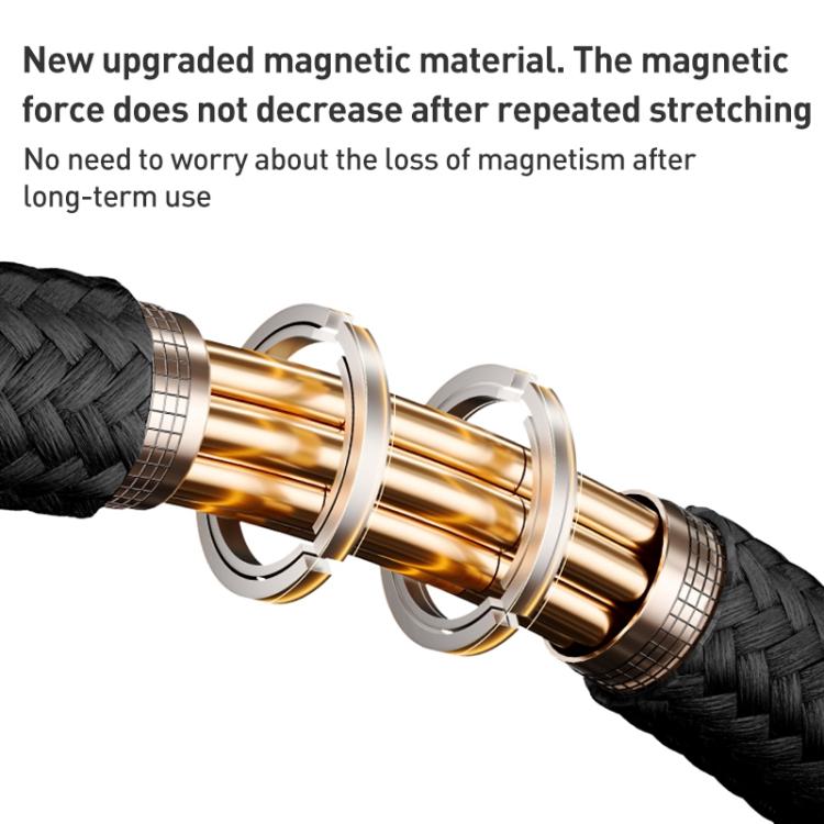 MOMAX DA60 66W USB to USB-C / Type-C Magnetic Braided Fast Charging Cable, Length:1m(Titanium Gold) - USB-C & Type-C Cable by MOMAX | Online Shopping UK | buy2fix