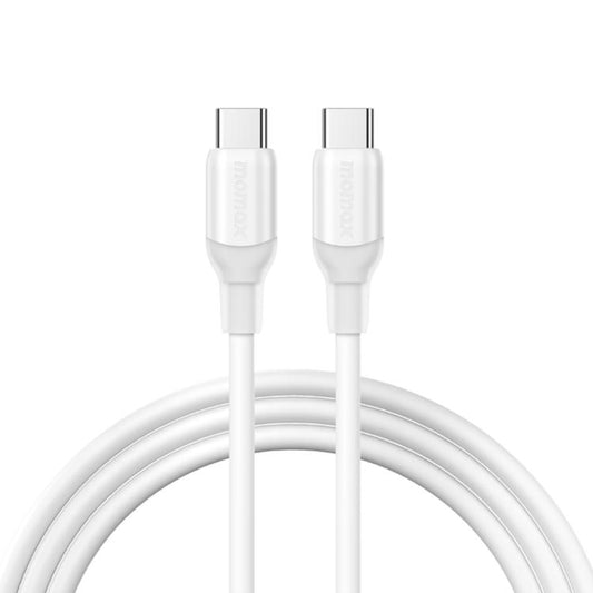 MOMAX DC23 1-Link Flow CC X 60W USB-C / Type-C to USB-C / Type-C Fast Charging Cable, Length:1.2m(White) - USB-C & Type-C Cable by MOMAX | Online Shopping UK | buy2fix