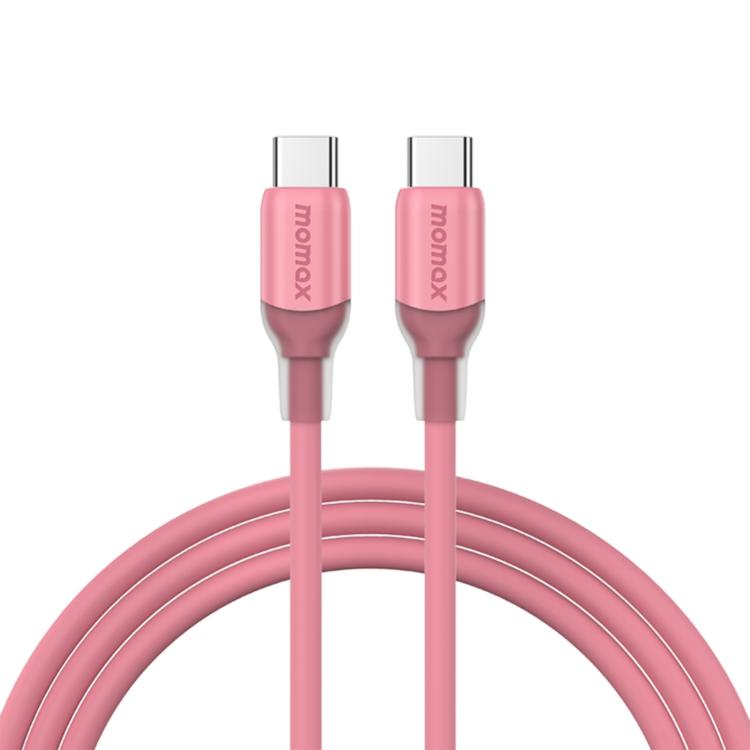 MOMAX DC23 1-Link Flow CC X 60W USB-C / Type-C to USB-C / Type-C Fast Charging Cable, Length:1.2m(Pink) - USB-C & Type-C Cable by MOMAX | Online Shopping UK | buy2fix