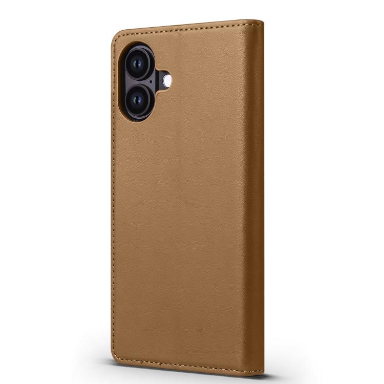 For iPhone 16 Forwenw F6 Series RFID Leather Phone Case(Brown) - iPhone 16 Cases by Forwenw | Online Shopping UK | buy2fix
