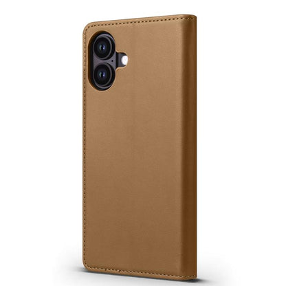 For iPhone 16 Forwenw F6 Series RFID Leather Phone Case(Brown) - iPhone 16 Cases by Forwenw | Online Shopping UK | buy2fix