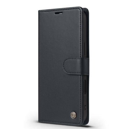 For iPhone 16 Forwenw F6 Series RFID Leather Phone Case(Black) - iPhone 16 Cases by Forwenw | Online Shopping UK | buy2fix