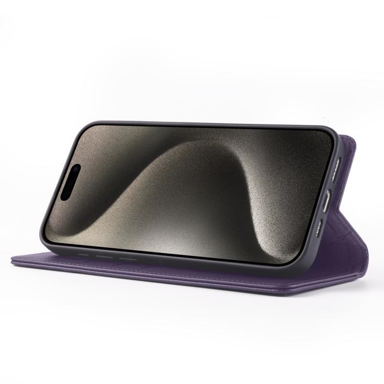 For iPhone 15 Pro Max Forwenw F6 Series RFID Leather Phone Case(Purple) - iPhone 15 Pro Max Cases by Forwenw | Online Shopping UK | buy2fix