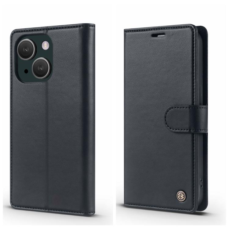 For iPhone 15 Plus Forwenw F6 Series RFID Leather Phone Case(Black) - iPhone 15 Plus Cases by Forwenw | Online Shopping UK | buy2fix