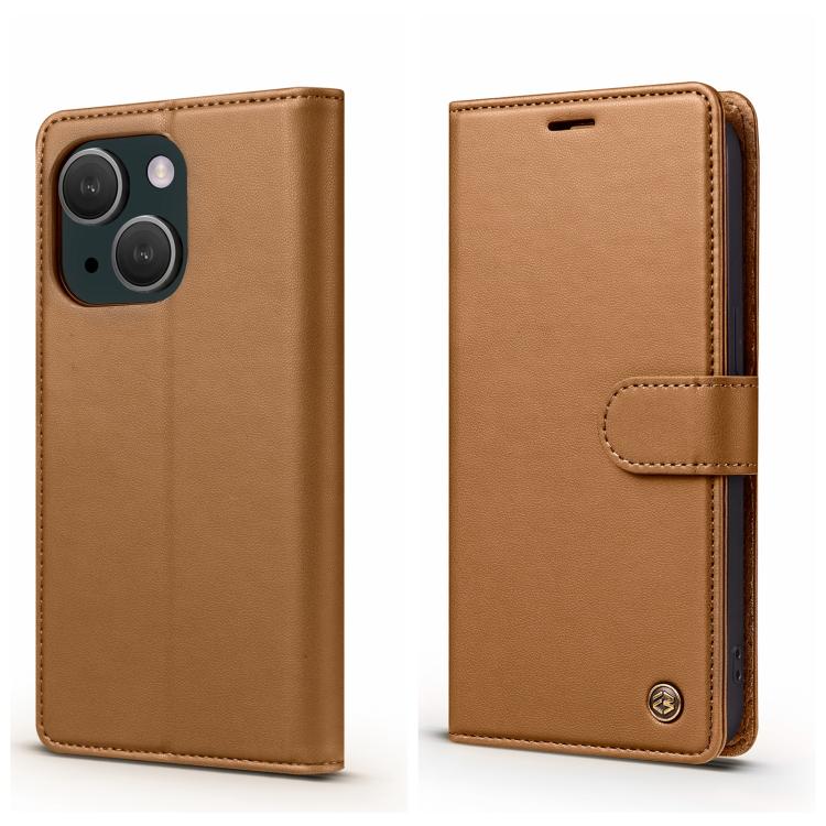 For iPhone 15 Forwenw F6 Series RFID Leather Phone Case(Brown) - iPhone 15 Cases by Forwenw | Online Shopping UK | buy2fix