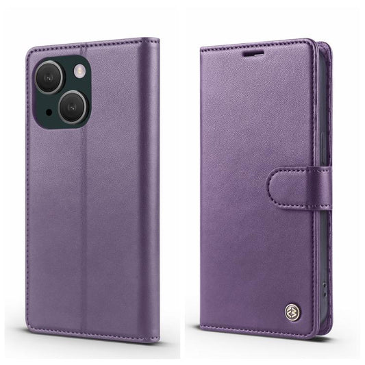 For iPhone 15 Forwenw F6 Series RFID Leather Phone Case(Purple) - iPhone 15 Cases by Forwenw | Online Shopping UK | buy2fix