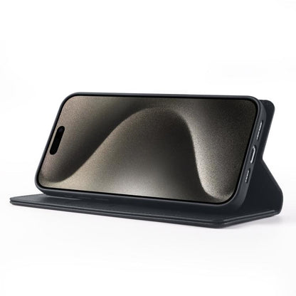 For iPhone 15 Forwenw F6 Series RFID Leather Phone Case(Black) - iPhone 15 Cases by Forwenw | Online Shopping UK | buy2fix