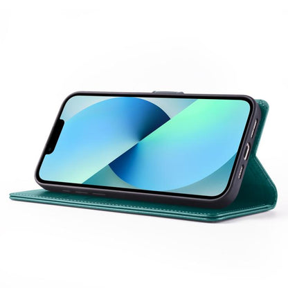 For iPhone 14 Forwenw F6 Series RFID Leather Phone Case(Green) - iPhone 14 Cases by Forwenw | Online Shopping UK | buy2fix