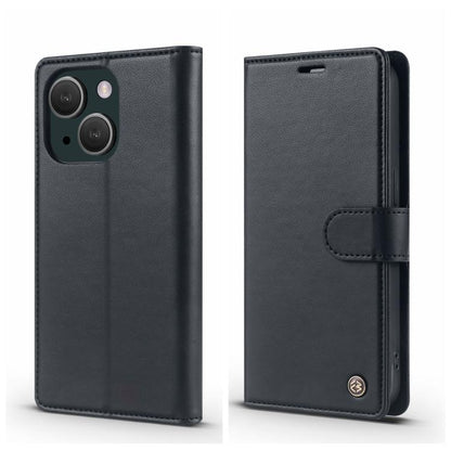 For iPhone 14 Forwenw F6 Series RFID Leather Phone Case(Black) - iPhone 14 Cases by Forwenw | Online Shopping UK | buy2fix