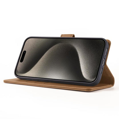 For iPhone 14 Pro Max Forwenw F6 Series RFID Leather Phone Case(Brown) - iPhone 14 Pro Max Cases by Forwenw | Online Shopping UK | buy2fix