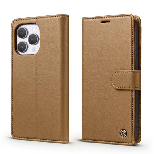 For iPhone 13 Pro Max Forwenw F6 Series RFID Leather Phone Case(Brown)