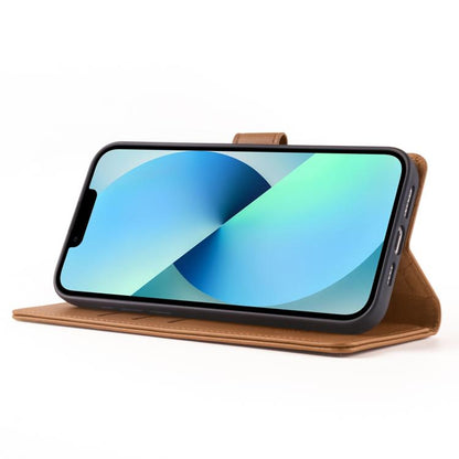 For iPhone 13 Pro Max Forwenw F6 Series RFID Leather Phone Case(Brown) - iPhone 13 Pro Max Cases by Forwenw | Online Shopping UK | buy2fix