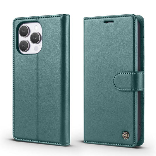 For iPhone 13 Pro Forwenw F6 Series RFID Leather Phone Case(Green) - iPhone 13 Pro Cases by Forwenw | Online Shopping UK | buy2fix