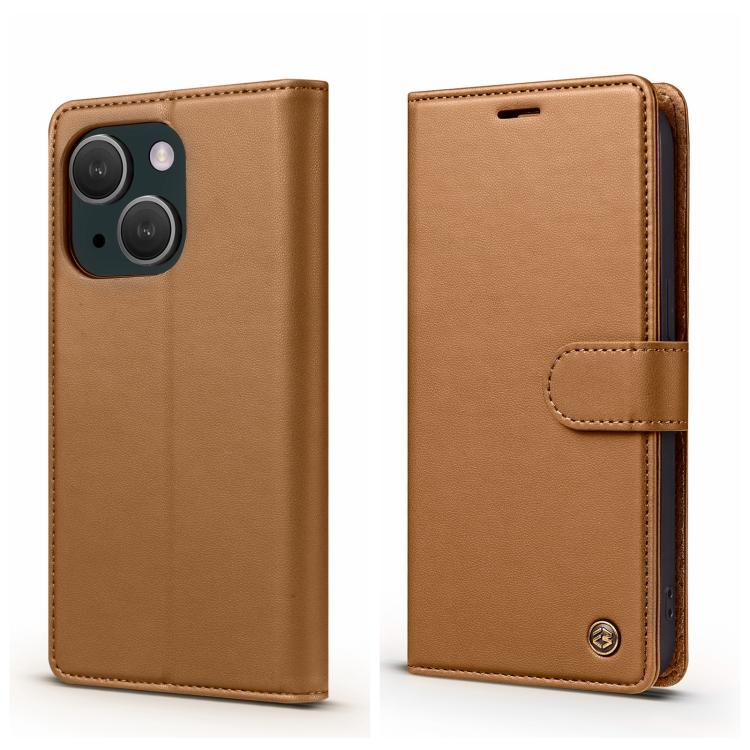 For iPhone 13 Forwenw F6 Series RFID Leather Phone Case(Brown) - iPhone 13 Cases by Forwenw | Online Shopping UK | buy2fix