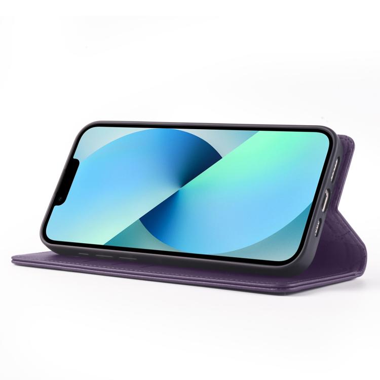 For iPhone 13 Forwenw F6 Series RFID Leather Phone Case(Purple) - iPhone 13 Cases by Forwenw | Online Shopping UK | buy2fix