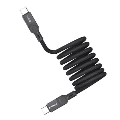 MOMAX DC36 100W USB-C / Type-C to USB-C / Type-C Magnetic Braided Data Cable, Length:2m(Black) - USB-C & Type-C Cable by MOMAX | Online Shopping UK | buy2fix