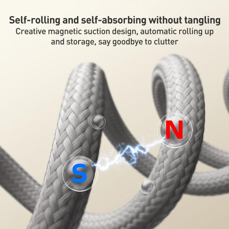 MOMAX DC36 100W USB-C / Type-C to USB-C / Type-C Magnetic Braided Data Cable, Length:2m(Black) - USB-C & Type-C Cable by MOMAX | Online Shopping UK | buy2fix