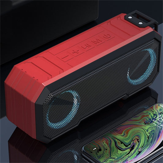 X8 Wireless Bluetooth Speaker IPX7 Waterproof Color Light Subwoofer(Red) - Waterproof Speaker by buy2fix | Online Shopping UK | buy2fix
