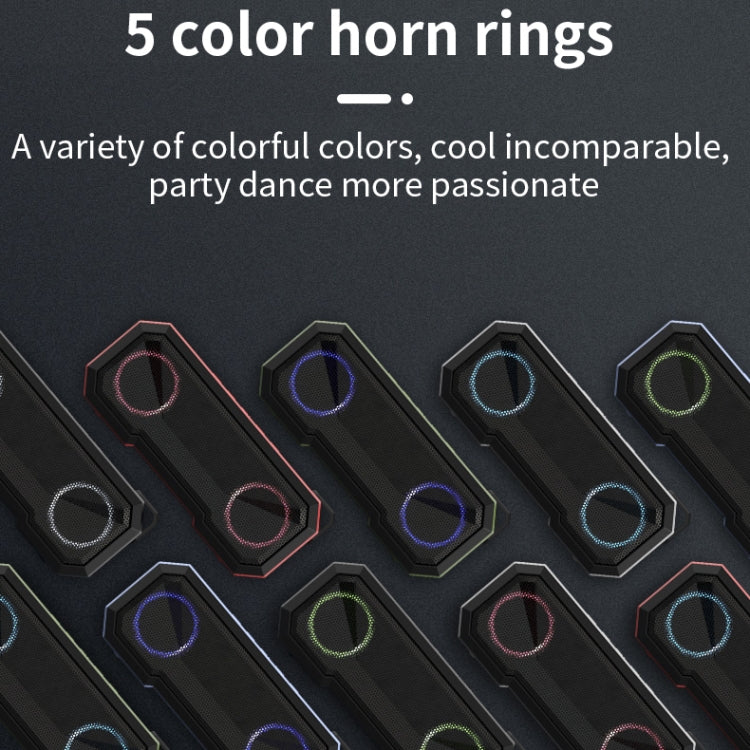 X8 Wireless Bluetooth Speaker IPX7 Waterproof Color Light Subwoofer(Light Grey) - Waterproof Speaker by buy2fix | Online Shopping UK | buy2fix