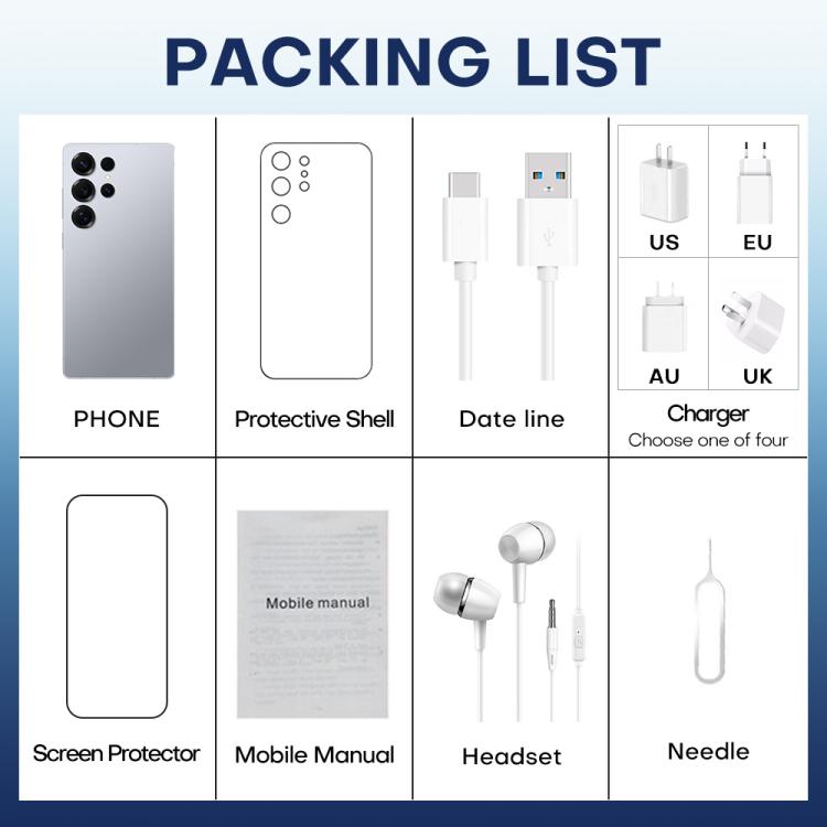 F10 / S25 Ultra, 2GB+16GB, 6.75 inch Android 8.1 MTK6753 Octa Core, Network: 3G, Dual SIM, Plug:EU Plug(Titanium Sliver) -  by buy2fix | Online Shopping UK | buy2fix