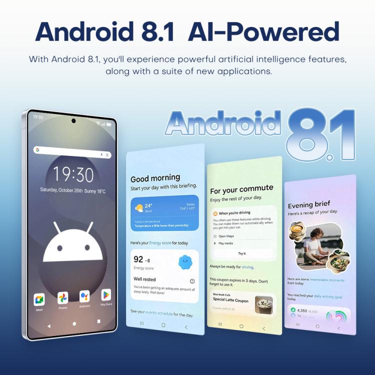 F10 / S25 Ultra, 2GB+16GB, 6.75 inch Android 8.1 MTK6753 Octa Core, Network: 3G, Dual SIM, Plug:UK Plug(Titanium Blue) -  by buy2fix | Online Shopping UK | buy2fix