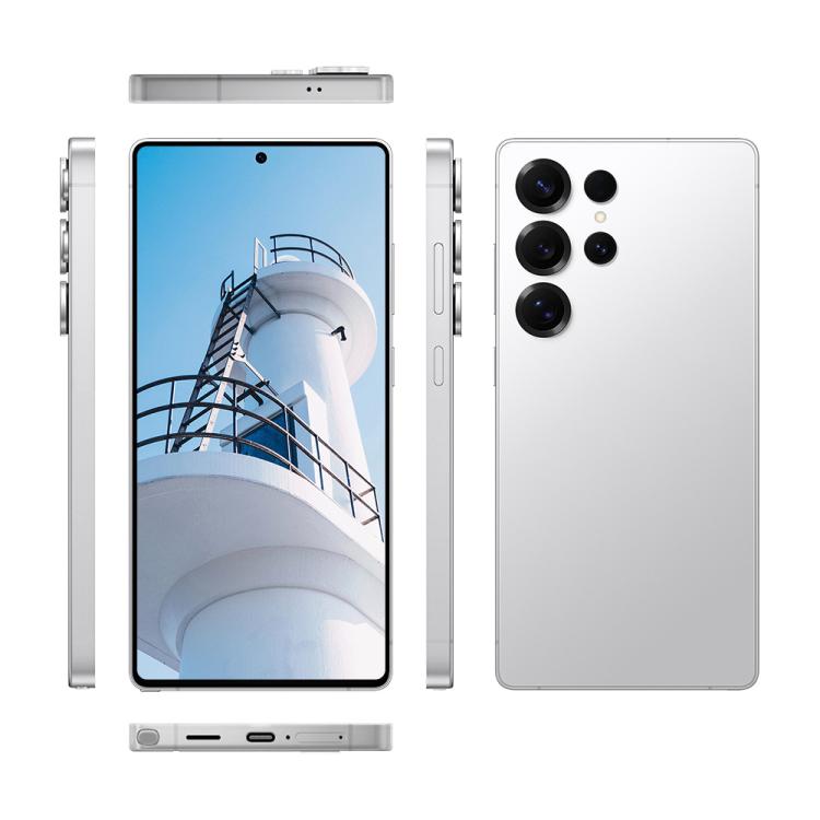 F102 / S25 Ultra, 4GB+64GB, 6.75 inch Android 11 MTK6762 Octa Core, Network: 4G, Dual SIM, Support Wireless Charging, Plug:UK Plug(Titanium Sliver) -  by buy2fix | Online Shopping UK | buy2fix