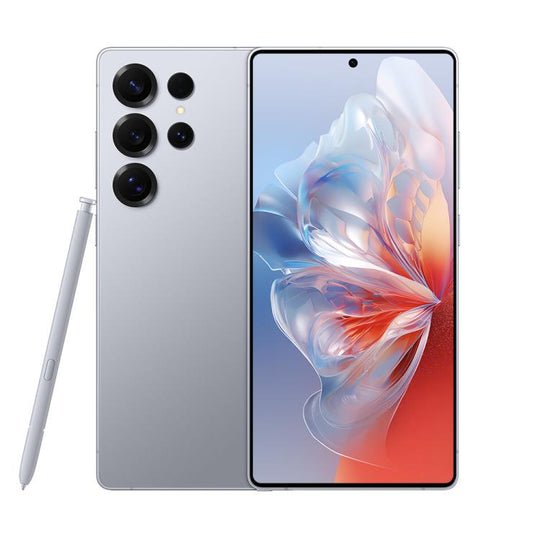 F102 / S25 Ultra, 4GB+64GB, 6.75 inch Android 11 MTK6762 Octa Core, Network: 4G, Dual SIM, Support Wireless Charging, Plug:UK Plug(Titanium Blue)