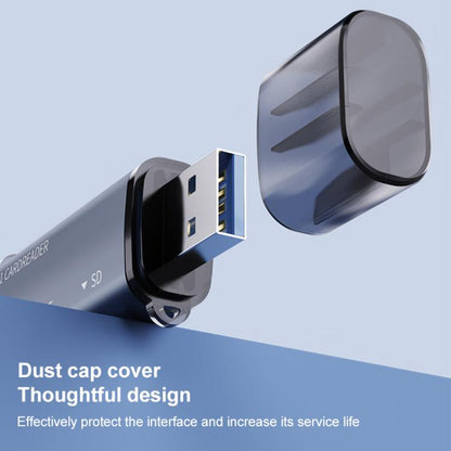 ADS-318 Type-C 5 in 1 Multi-Function Card Reader(Grey) - U Disk & Card Reader by buy2fix | Online Shopping UK | buy2fix