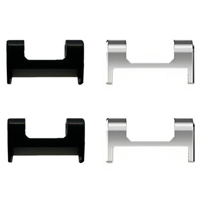 For Amazfit T-Rex 1 Pair Metal Watch Band Connector with Screwdriver(Silver) - For Amazfit by buy2fix | Online Shopping UK | buy2fix