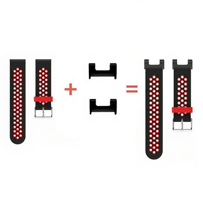 For Amazfit T-Rex 1 Pair Metal Watch Band Connector with Screwdriver(Silver) - For Amazfit by buy2fix | Online Shopping UK | buy2fix