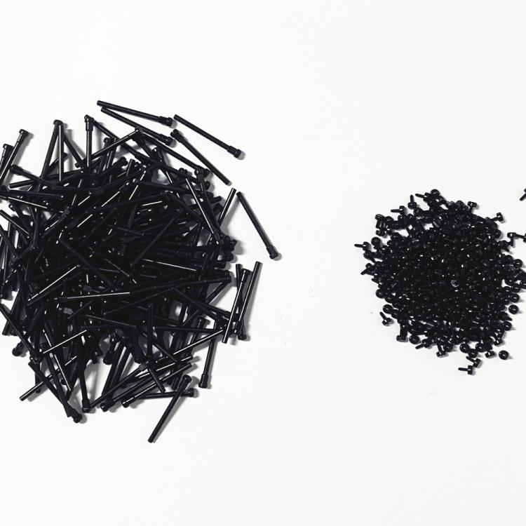 For Amazfit T-Rex 2 2pcs/Pair Flathead Watch Band Replacement Lug Rod with Screwdriver(Black) - For Amazfit by buy2fix | Online Shopping UK | buy2fix