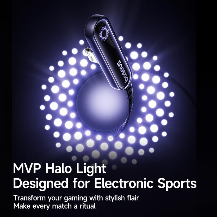 Baseus MVP Series 3 20W Type-C to 8 Pin Fast Charging Data Cable, Length: 2m(Black) - 2 in 1 Cable by buy2fix | Online Shopping UK | buy2fix