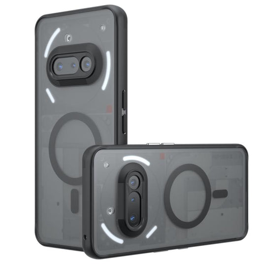 For Nothing Phone 3a Armor MagSafe PC Hybrid TPU Phone Case(Frosted Black)
