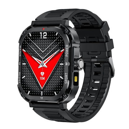 LF37 2.1 inch BT Call Smart Watch, Support Blood Oxygen / Heart Rate / Female Menstrual(Black Silicone) - Smart Watches by buy2fix | Online Shopping UK | buy2fix