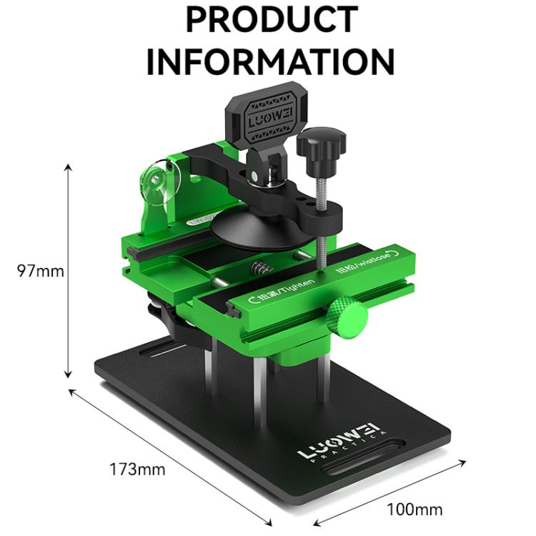 LUOWEI LW-022Pro 2  in 1 Universal 360 Rotating Phone Back Cover Separation Fixture - Repair Fixture by LUOWEI | Online Shopping UK | buy2fix