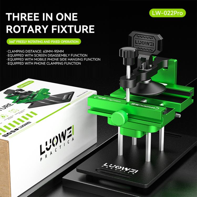 LUOWEI LW-022Pro 2  in 1 Universal 360 Rotating Phone Back Cover Separation Fixture - Repair Fixture by LUOWEI | Online Shopping UK | buy2fix