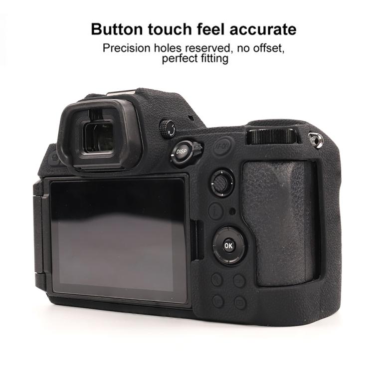 For Nikon Z6III Litchi Texture Soft Silicone Protective Case(Black) - Protective Case by buy2fix | Online Shopping UK | buy2fix