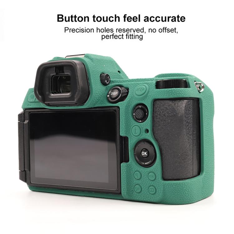 For Nikon Z6III Litchi Texture Soft Silicone Protective Case(Green) - Protective Case by buy2fix | Online Shopping UK | buy2fix