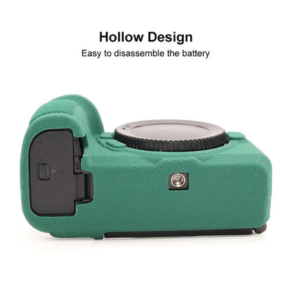 For Nikon Z6III Litchi Texture Soft Silicone Protective Case(Green) - Protective Case by buy2fix | Online Shopping UK | buy2fix