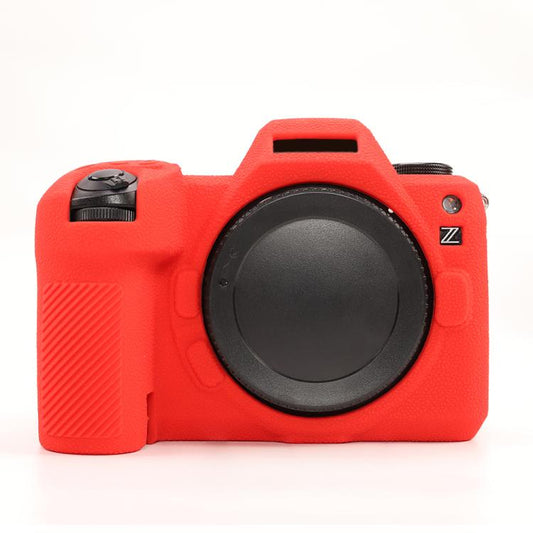 For Nikon Z6III Litchi Texture Soft Silicone Protective Case(Red) - Protective Case by buy2fix | Online Shopping UK | buy2fix
