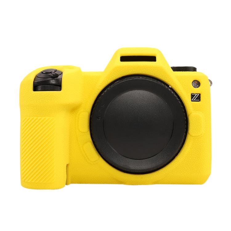 For Nikon Z6III Litchi Texture Soft Silicone Protective Case(Yellow) - Protective Case by buy2fix | Online Shopping UK | buy2fix