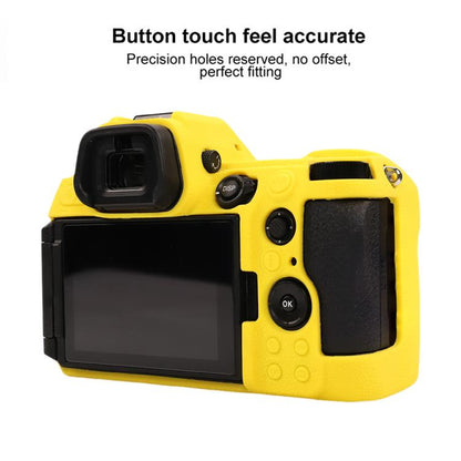 For Nikon Z6III Litchi Texture Soft Silicone Protective Case(Yellow) - Protective Case by buy2fix | Online Shopping UK | buy2fix