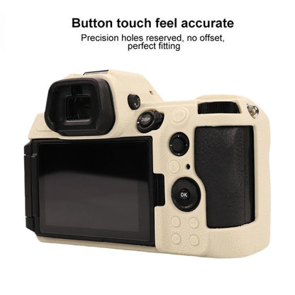 For Nikon Z6III Litchi Texture Soft Silicone Protective Case(White) - Protective Case by buy2fix | Online Shopping UK | buy2fix